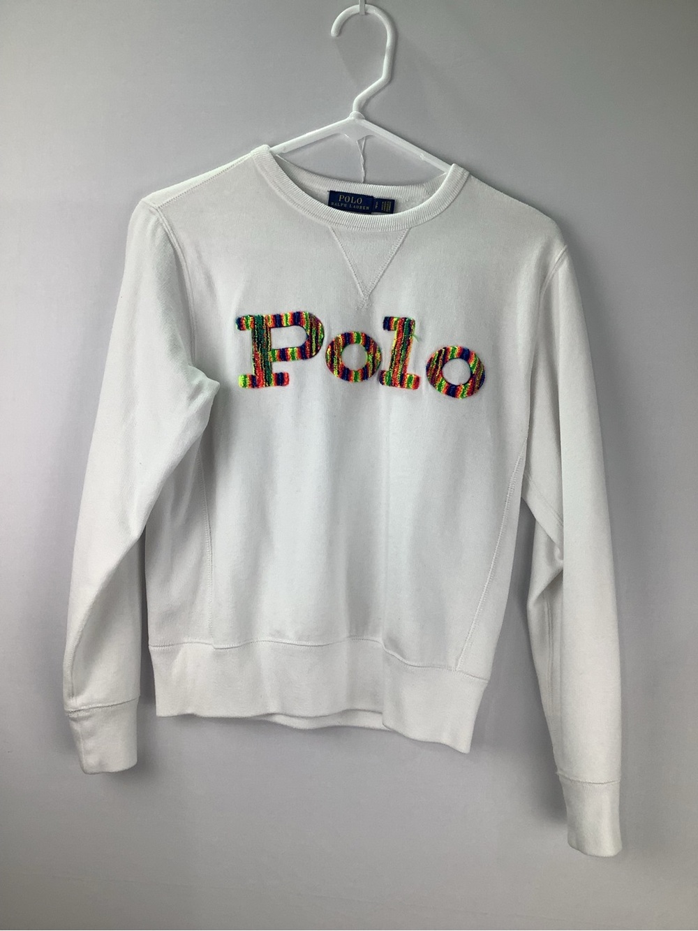 Polo Ralph Lauren Women's Crewneck Sweatshirt with Multicolor Logo size S